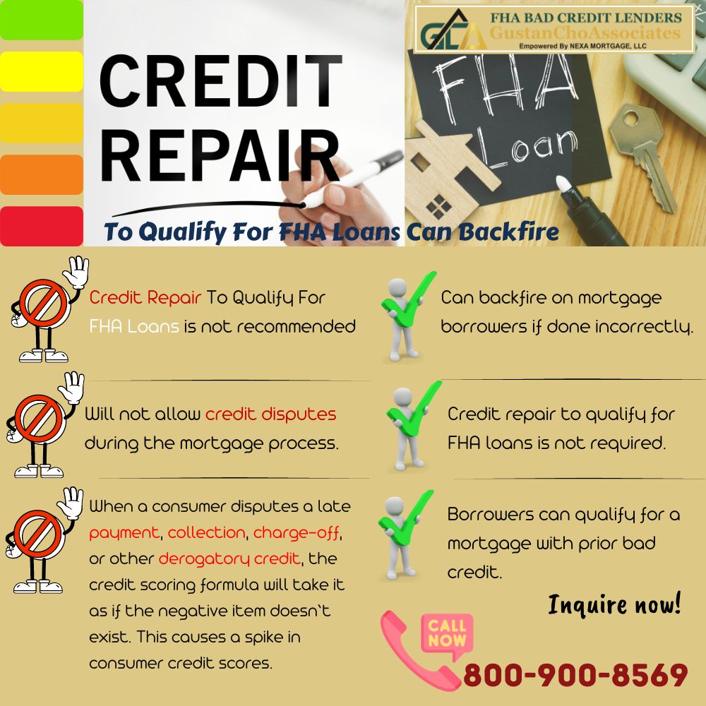 Credit Repair To Qualify for FHA Loans