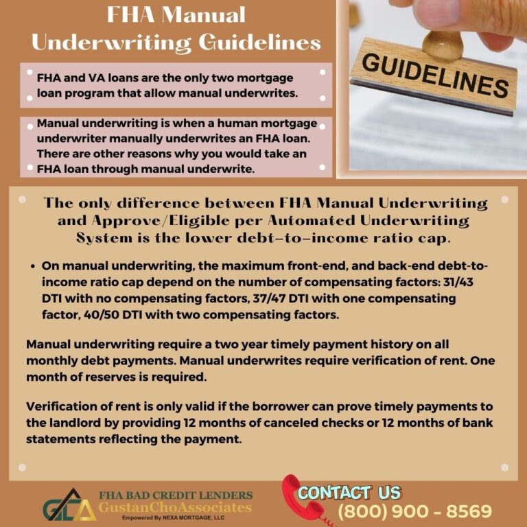 FHA Manual Underwriting Guidelines