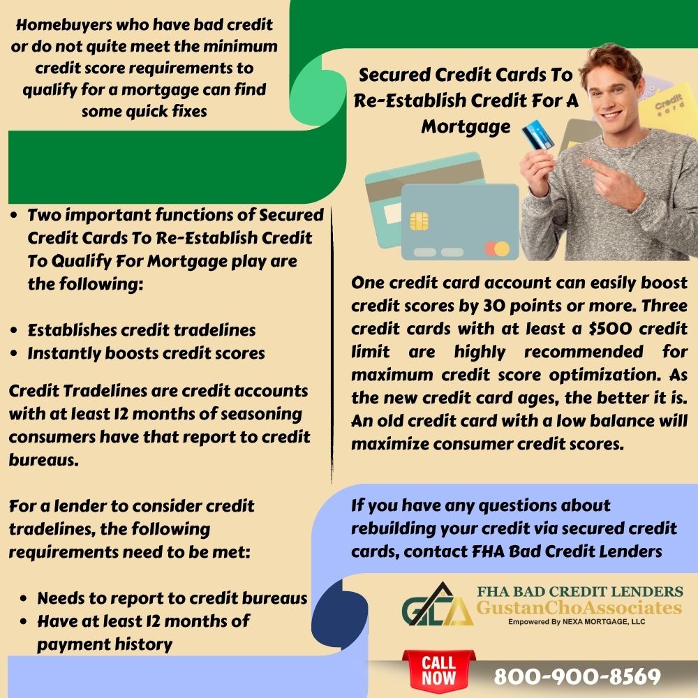 Secures Credit Cards to Re-Establish Credit